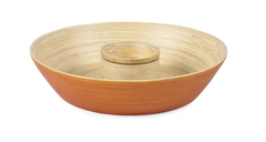 Core Home Bamboo Chip & Dip - Pumpkin