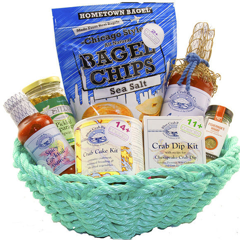 Picture of Crab Lovers Delight Presented In Maine Rope Basket