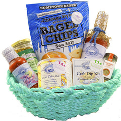 Crab Lovers Delight Presented In Maine Rope Basket