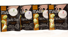 Pitted Green Olives - Garlic Seasoned - Brineless